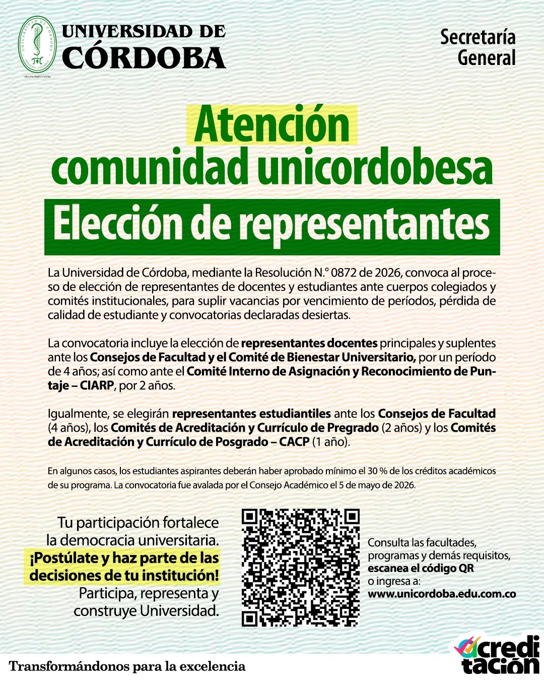 convocatoria representantes