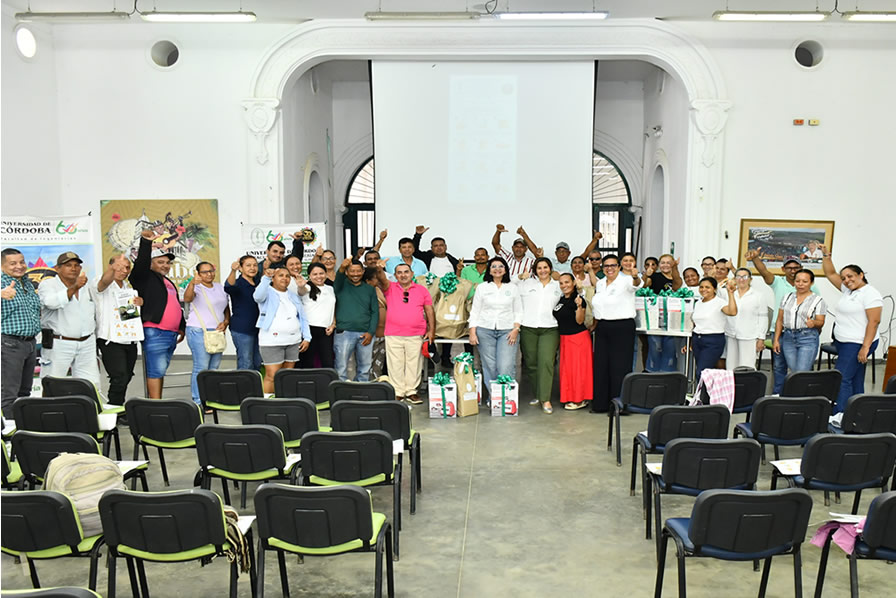 El acto de clausura de este proyecto de extensión se desarrolló en la casa de la cultura Manuel H. Pretelt Mendoza, de Ciénaga de Oro.
